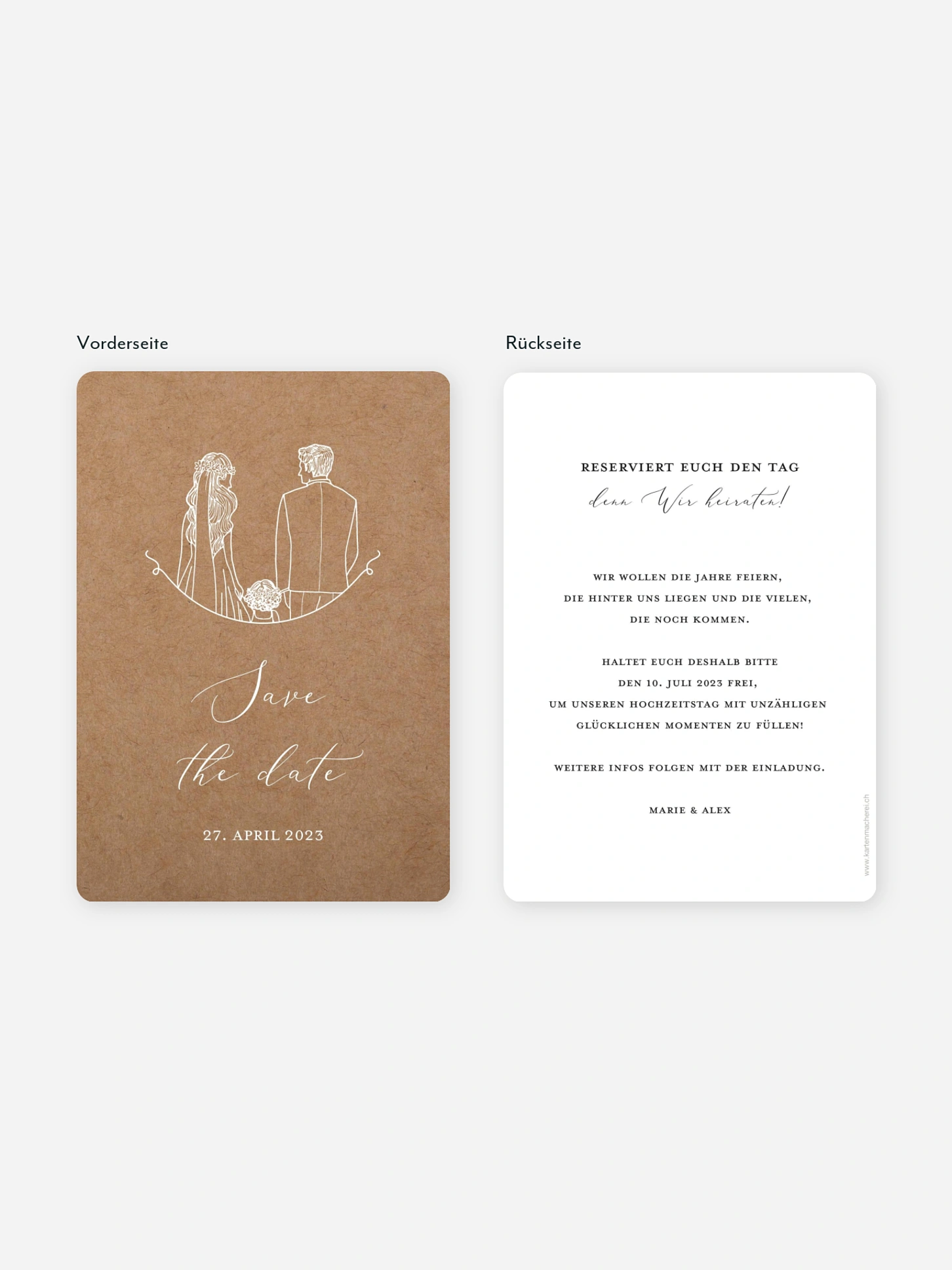 Save-the-Date Karte Romantic Family