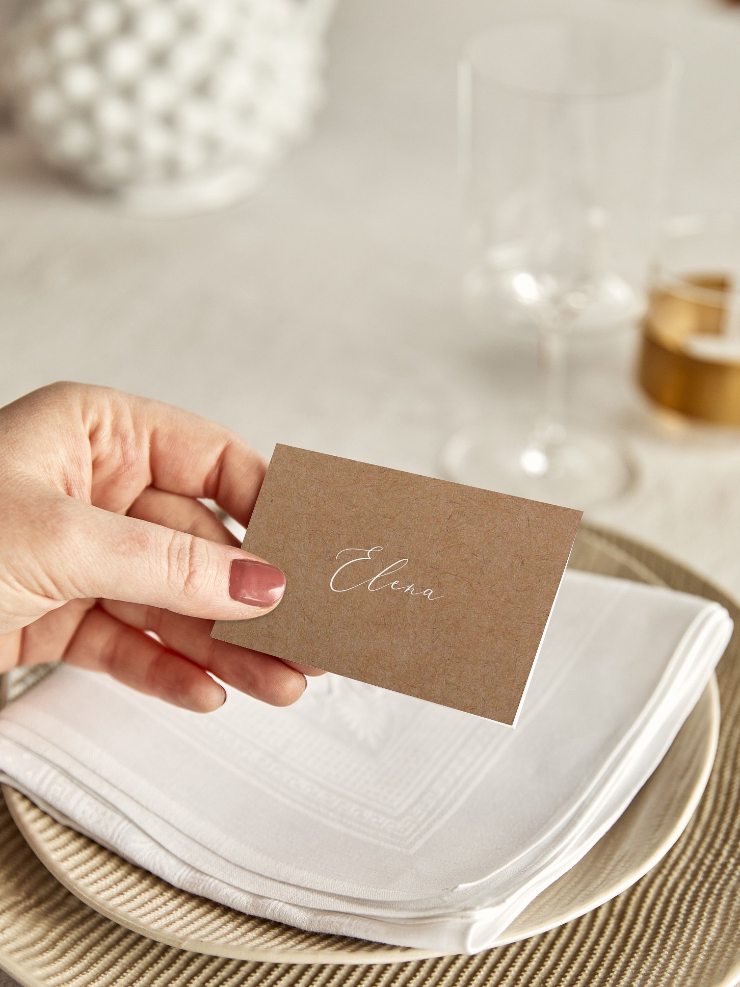 Tischkarte Hochzeit Romantic Family
