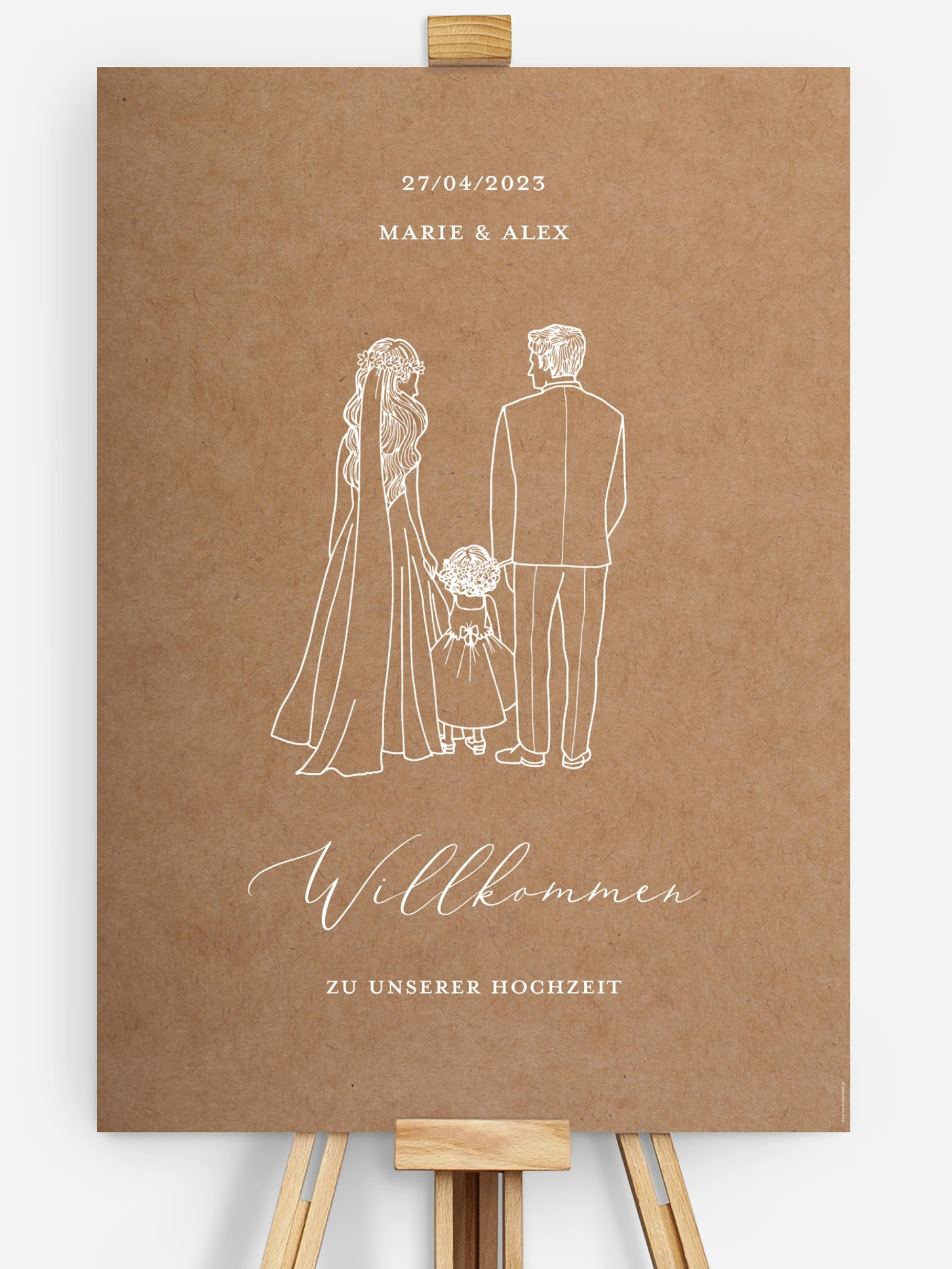 Willkommensschild Romantic Family