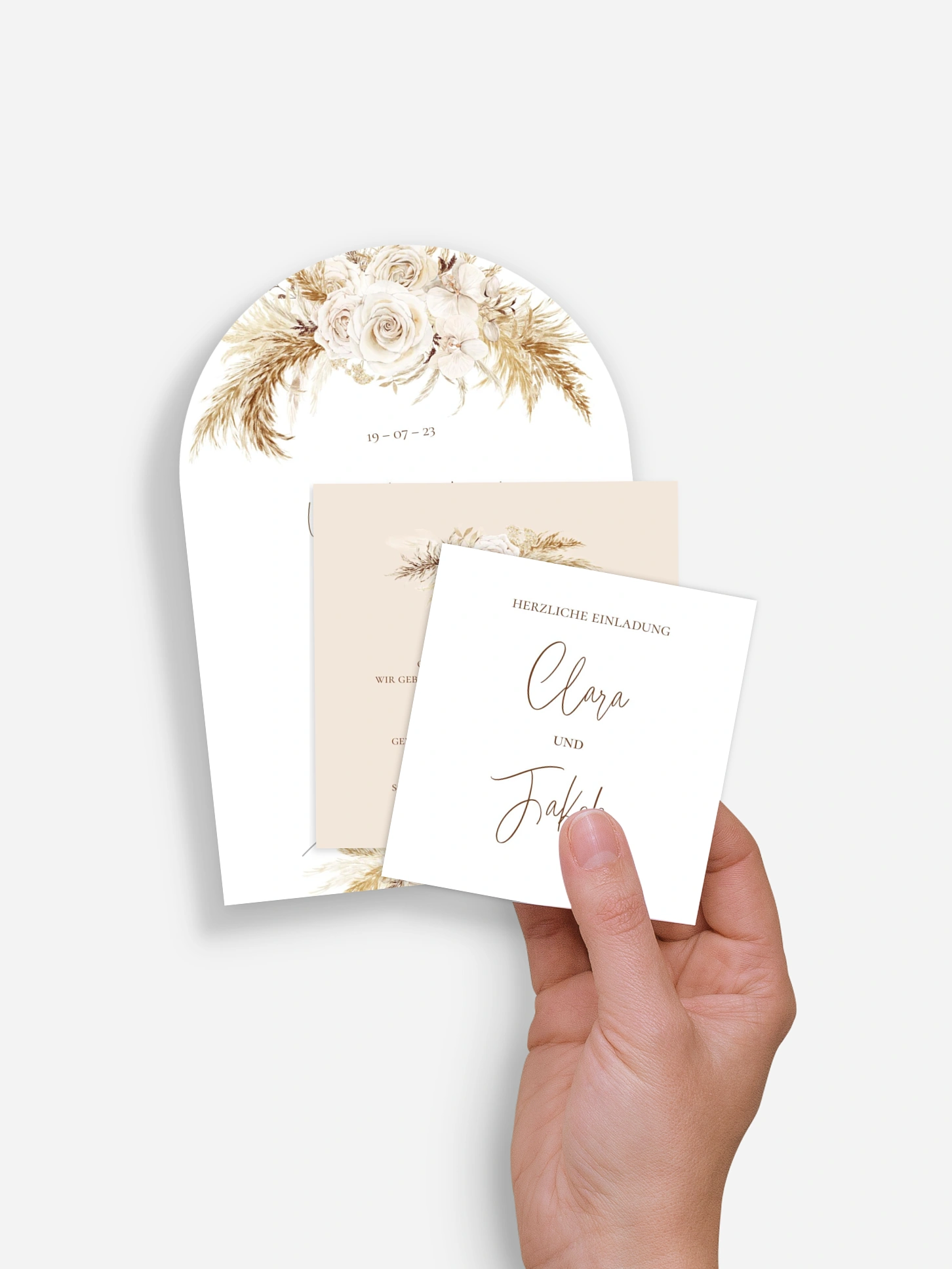 Hochzeitseinladung Elegant Boho