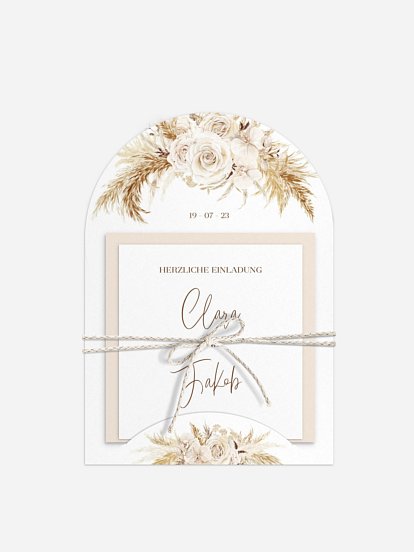 Hochzeitseinladung Elegant Boho