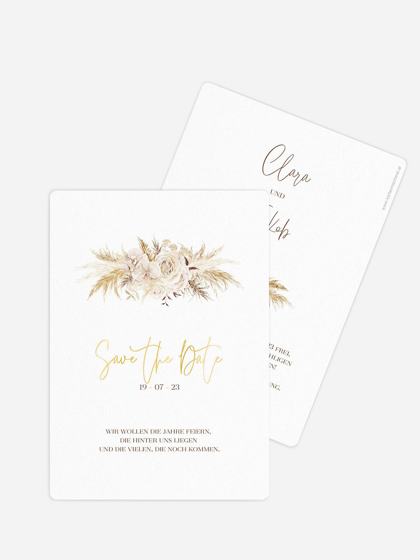 Save-the-Date Karte Elegant Boho