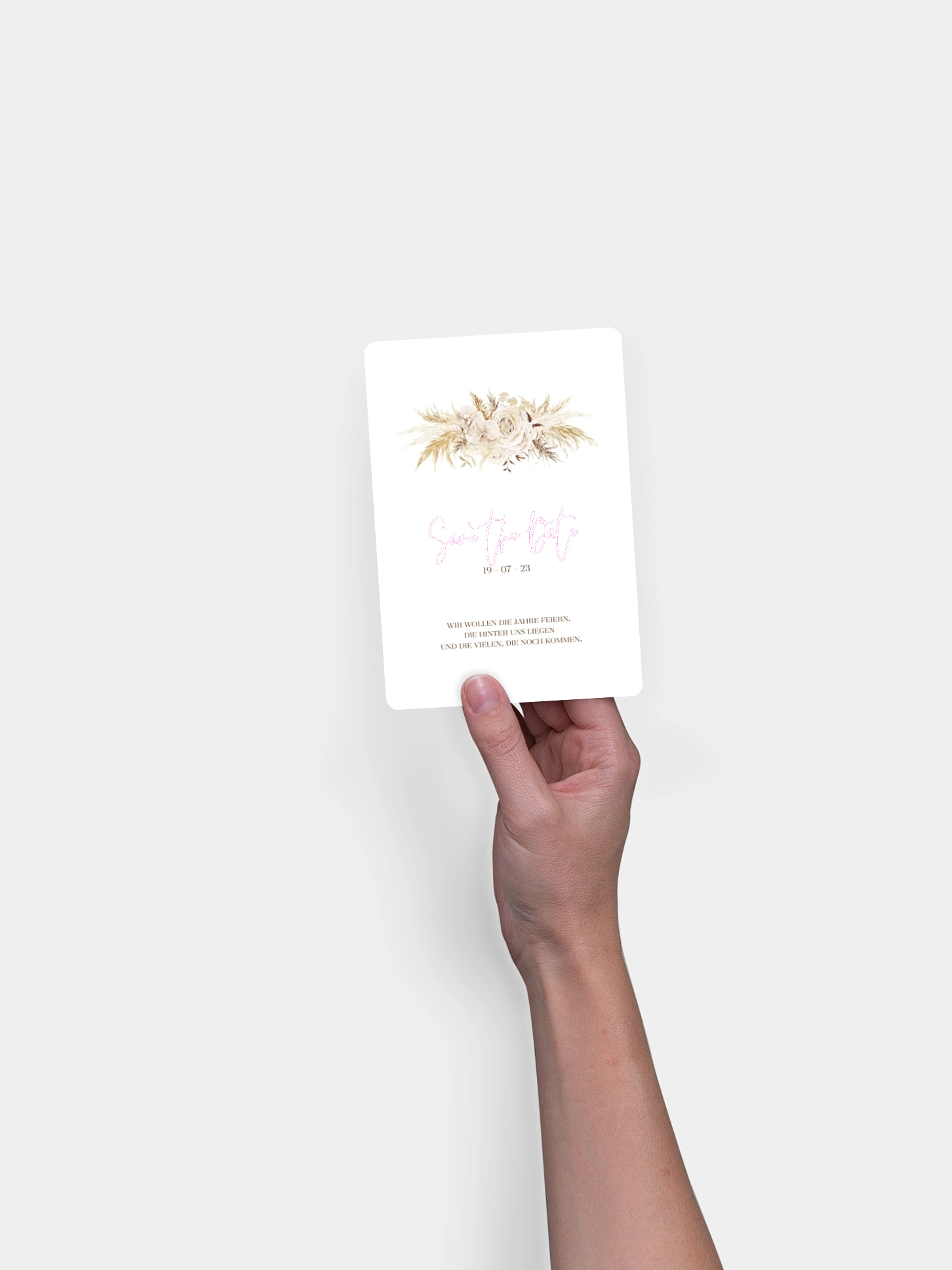 Save-the-Date Karte Elegant Boho