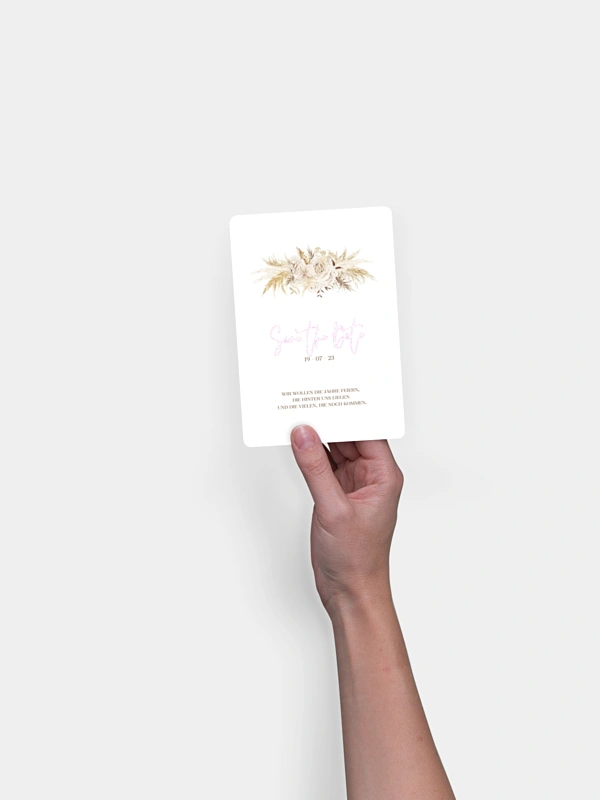 Save-the-Date Karte Elegant Boho