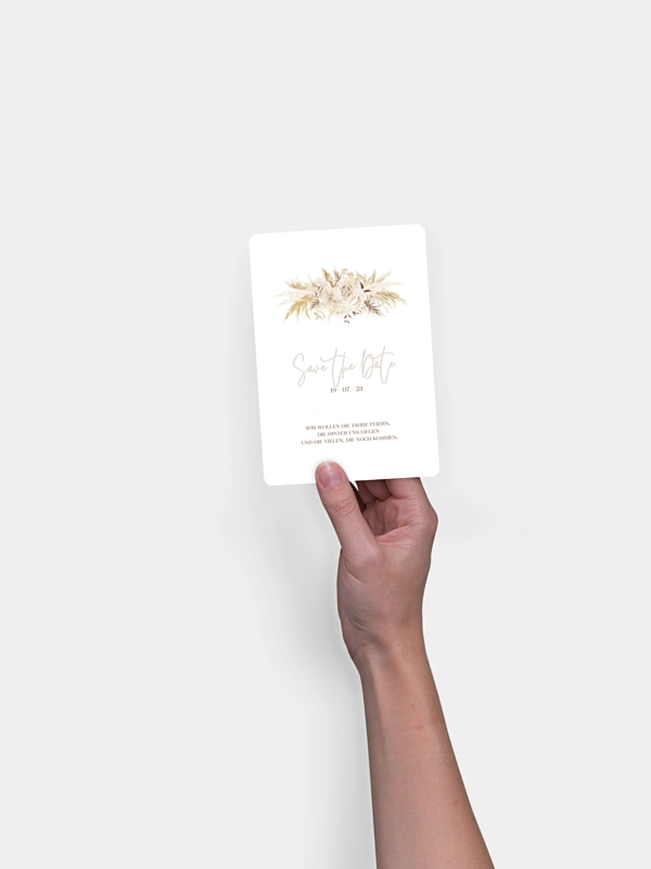 Save-the-Date Karte Elegant Boho