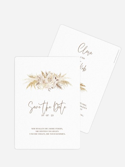 Save-the-Date Karte Elegant Boho