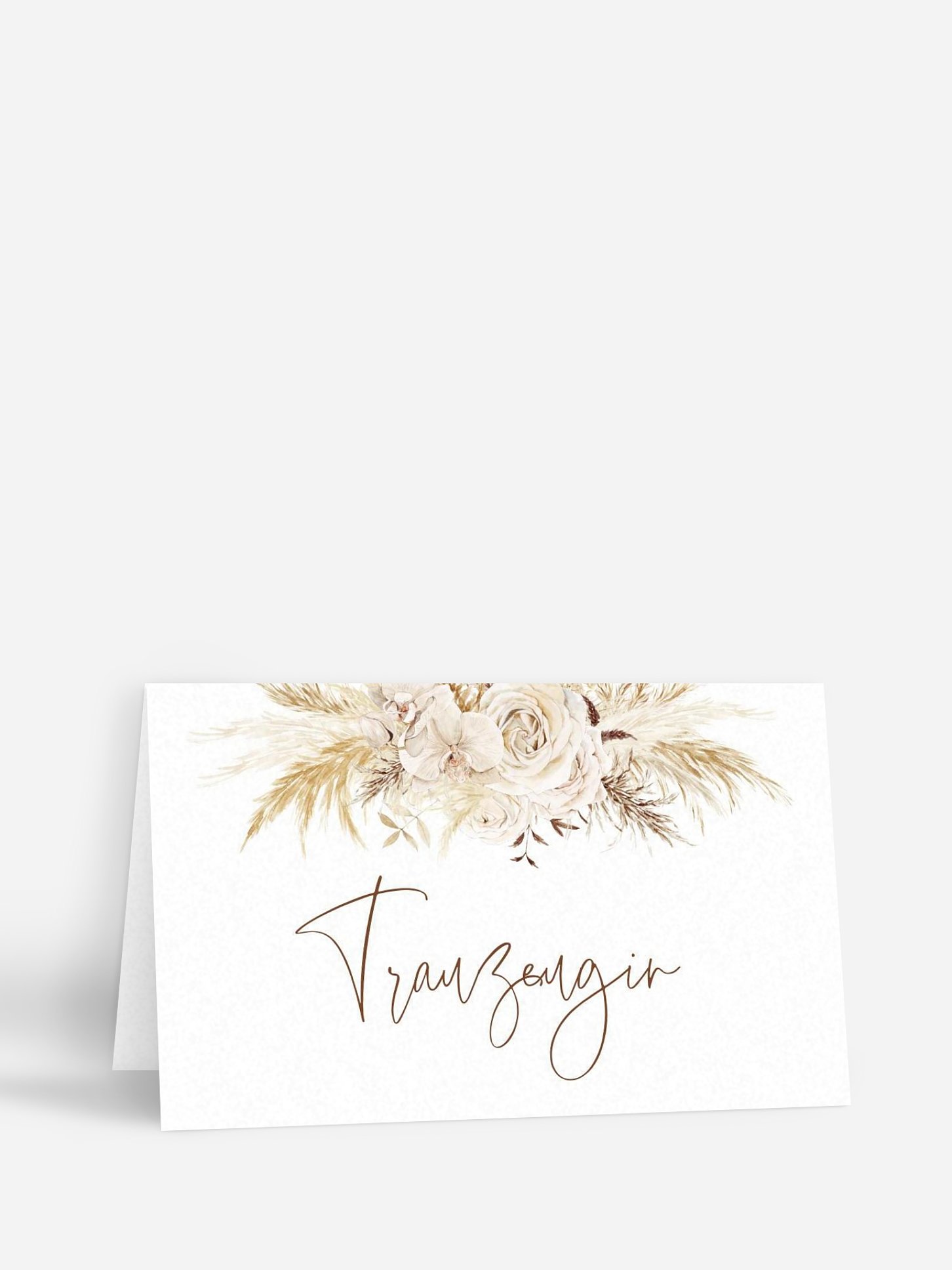 Tischkarte Hochzeit Elegant Boho