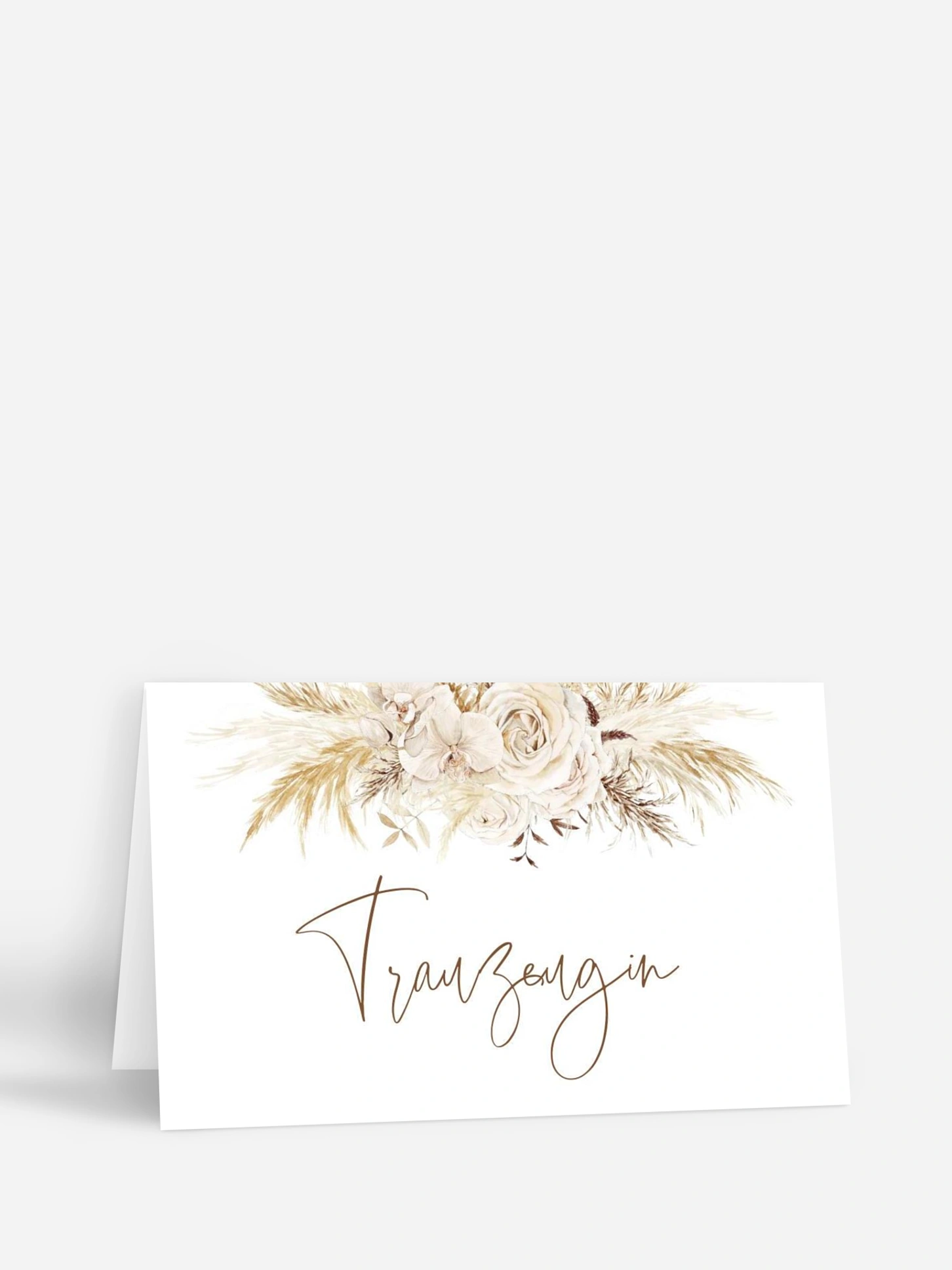 Tischkarte Hochzeit Elegant Boho