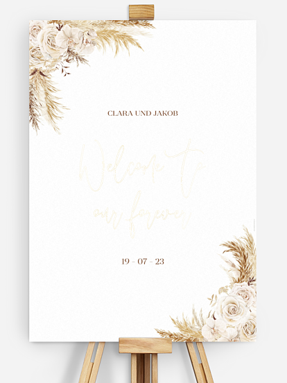 Willkommensschild Elegant Boho