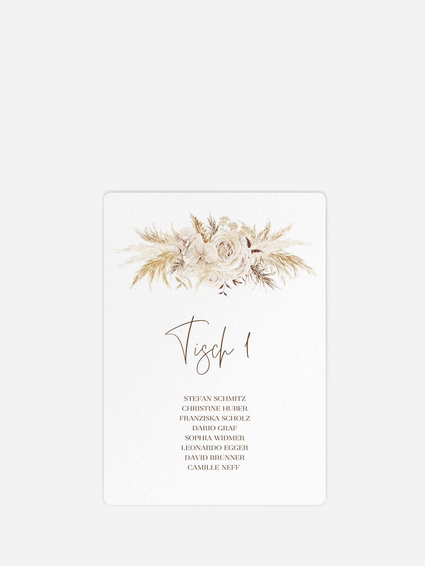 Sitzplan Kreativ Elegant Boho