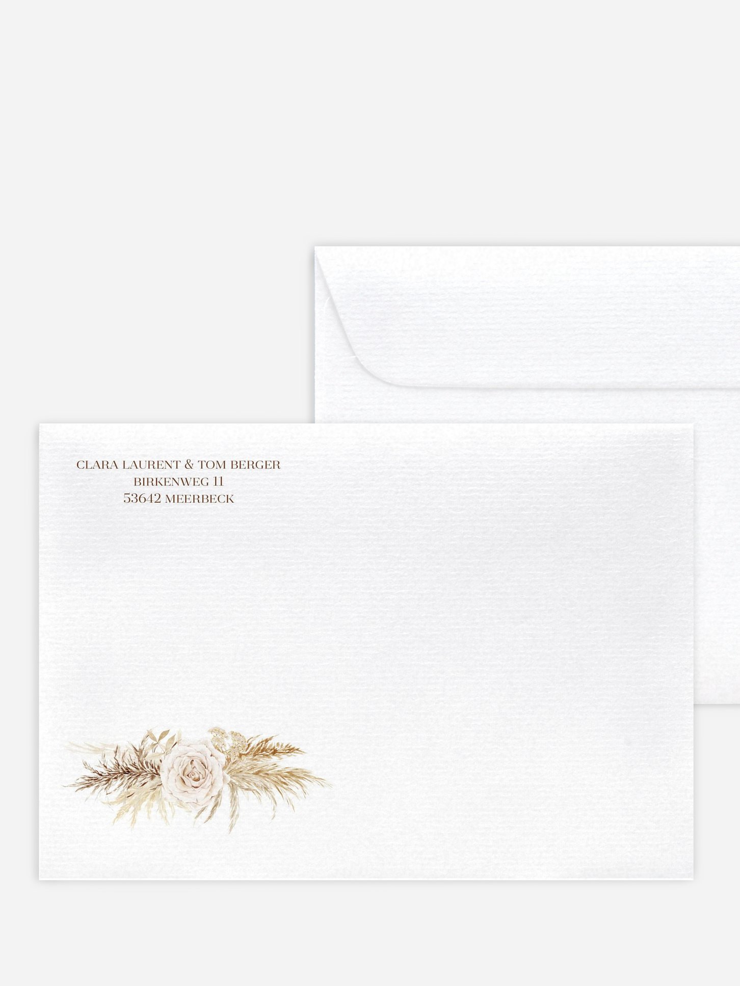 Briefumschlag mit Motiv Elegant Boho