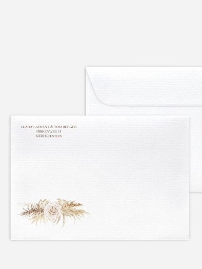 Briefumschlag mit Motiv Elegant Boho