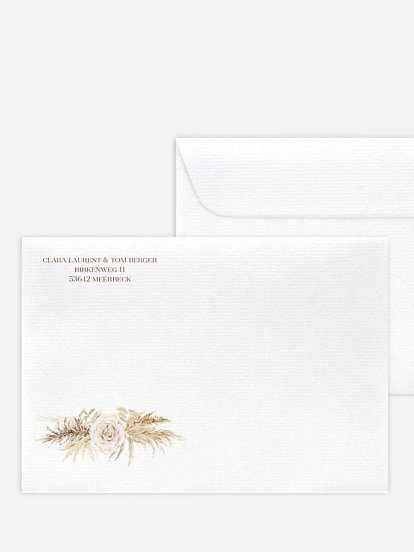 Briefumschlag mit Motiv Elegant Boho