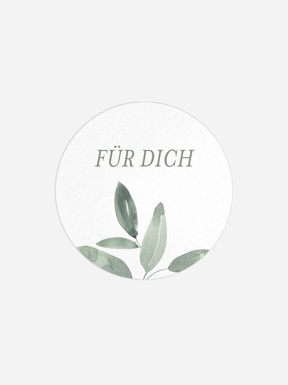 Geschenkaufkleber Hochzeit Lovely Sage