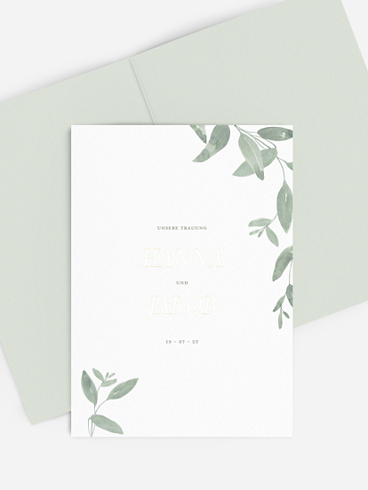 Kirchenheft Hochzeit Lovely Sage