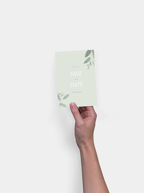 Save-the-Date Karte Lovely Sage
