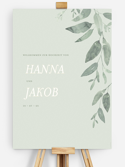 Willkommensschild Lovely Sage