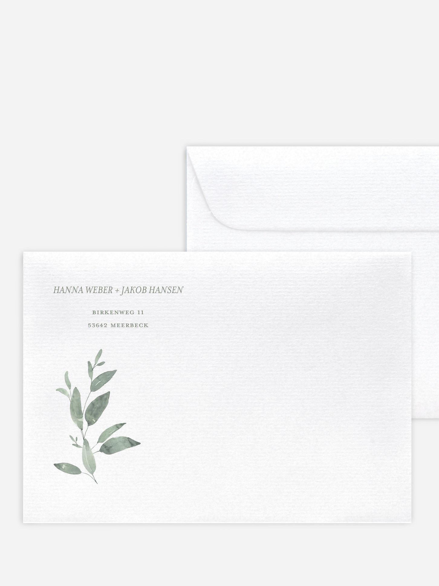 Briefumschlag mit Motiv Lovely Sage