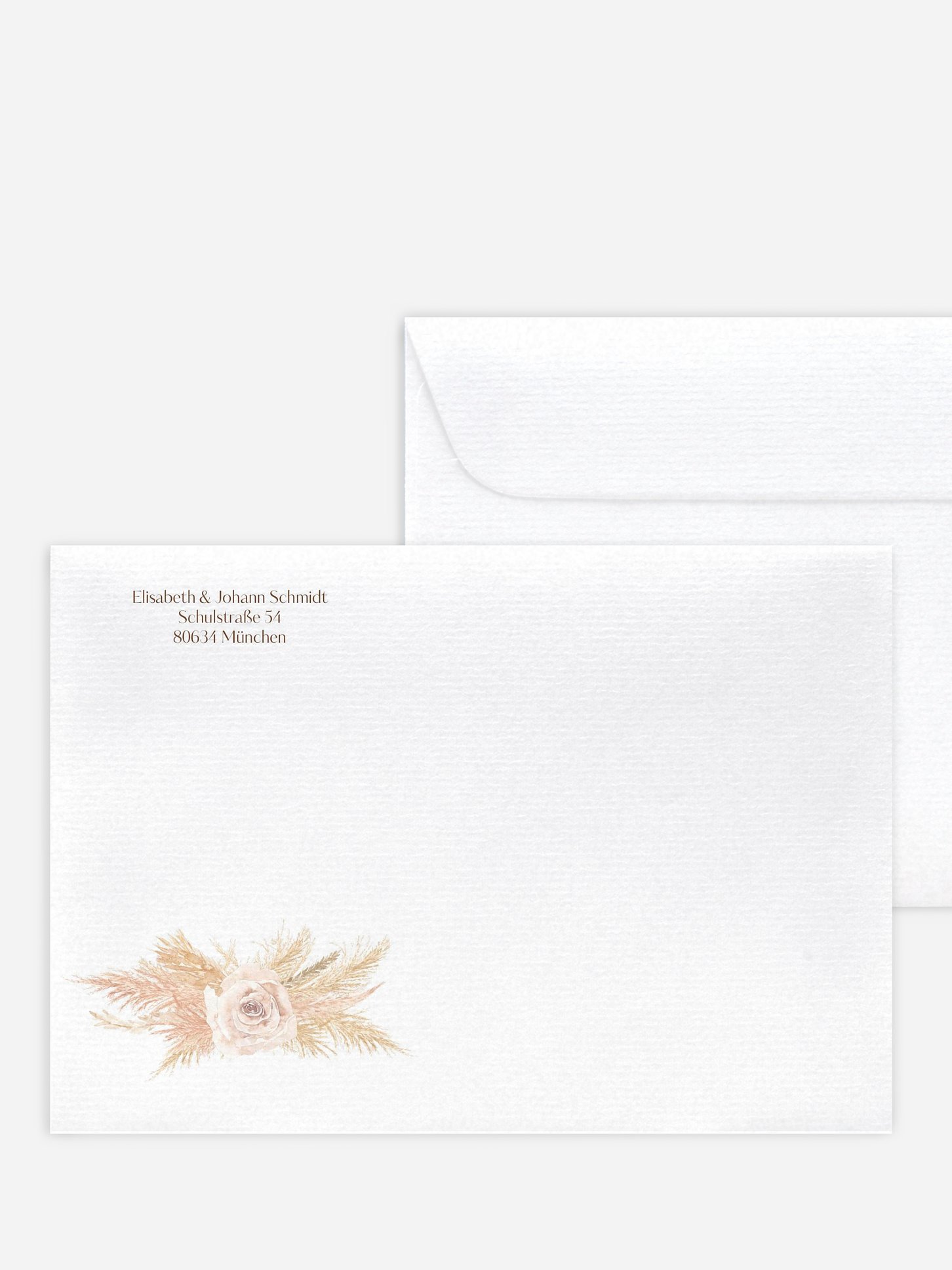 Briefumschlag mit Motiv Dreamy Pampas