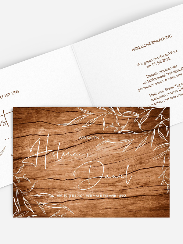 Hochzeitseinladung Rustic Elegance