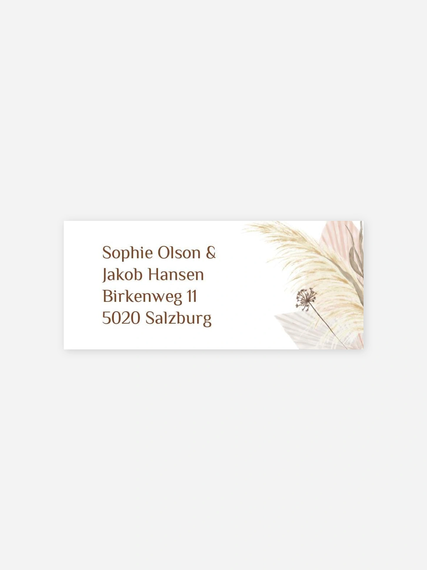 Absenderaufkleber Hochzeit Dreams of Cotton