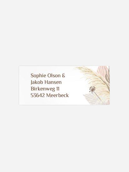 Absenderaufkleber Hochzeit Dreams of Cotton