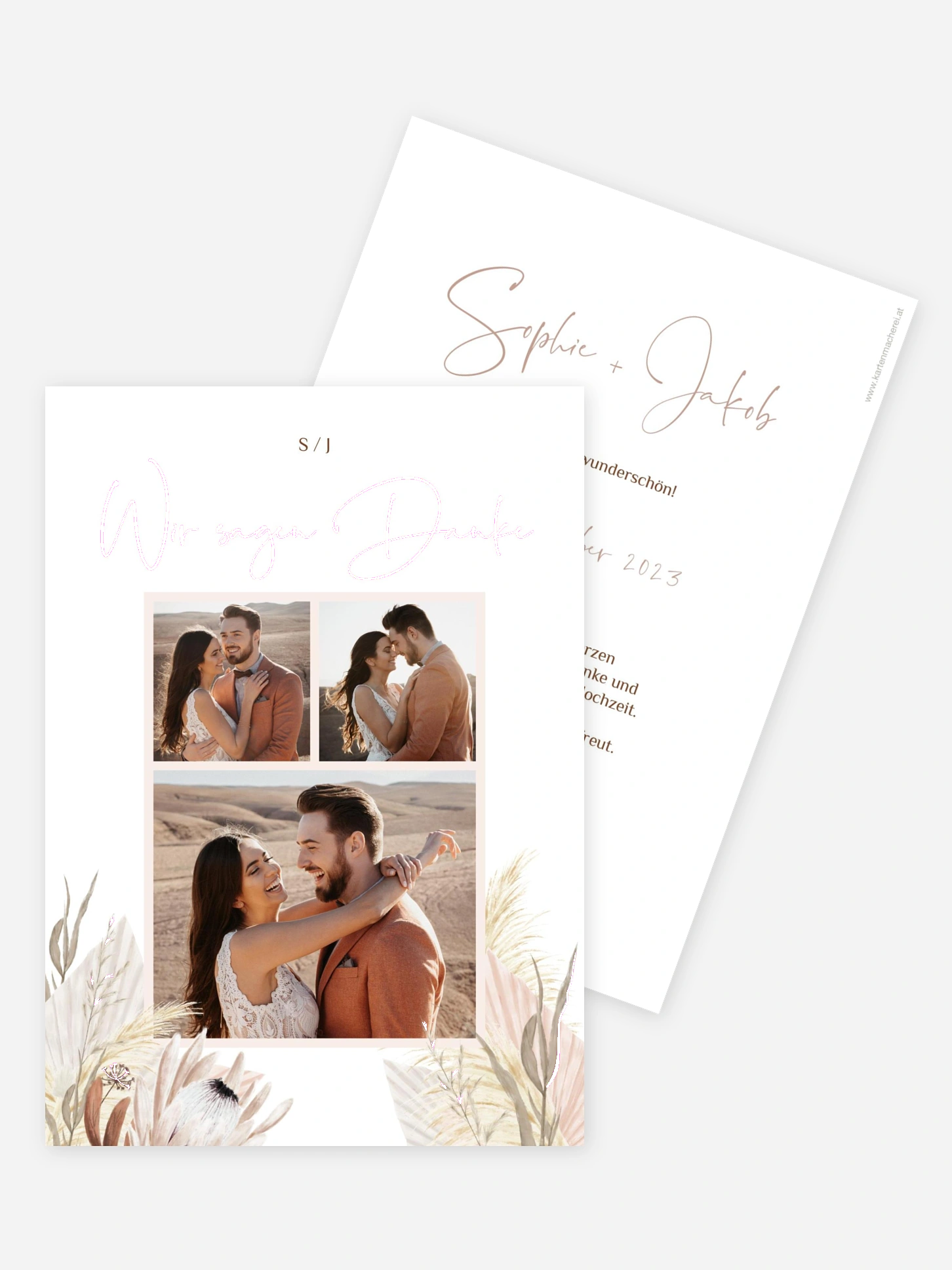 Dankeskarte Hochzeit Dreams of Cotton