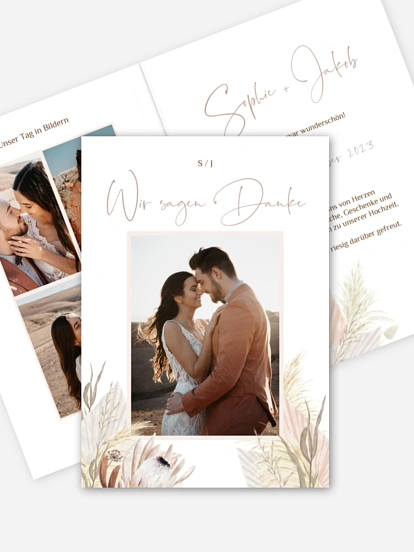 Dankeskarte Hochzeit Dreams of Cotton