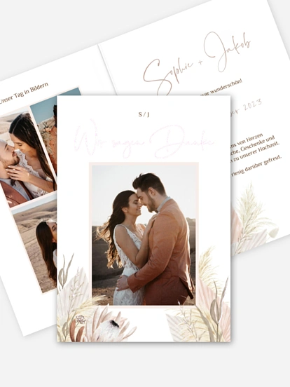 Dankeskarte Hochzeit Dreams of Cotton