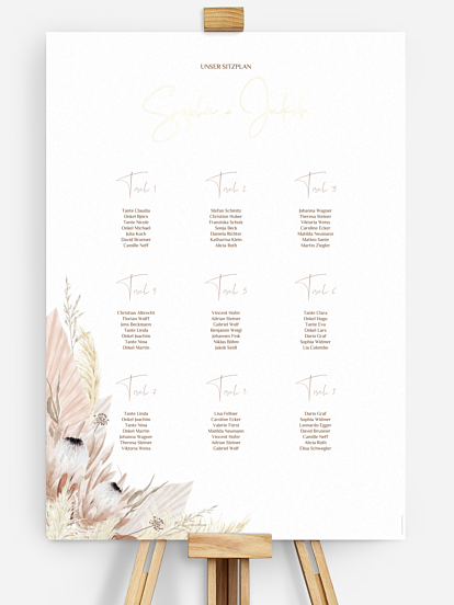 Sitzplan Plakat Dreams of Cotton