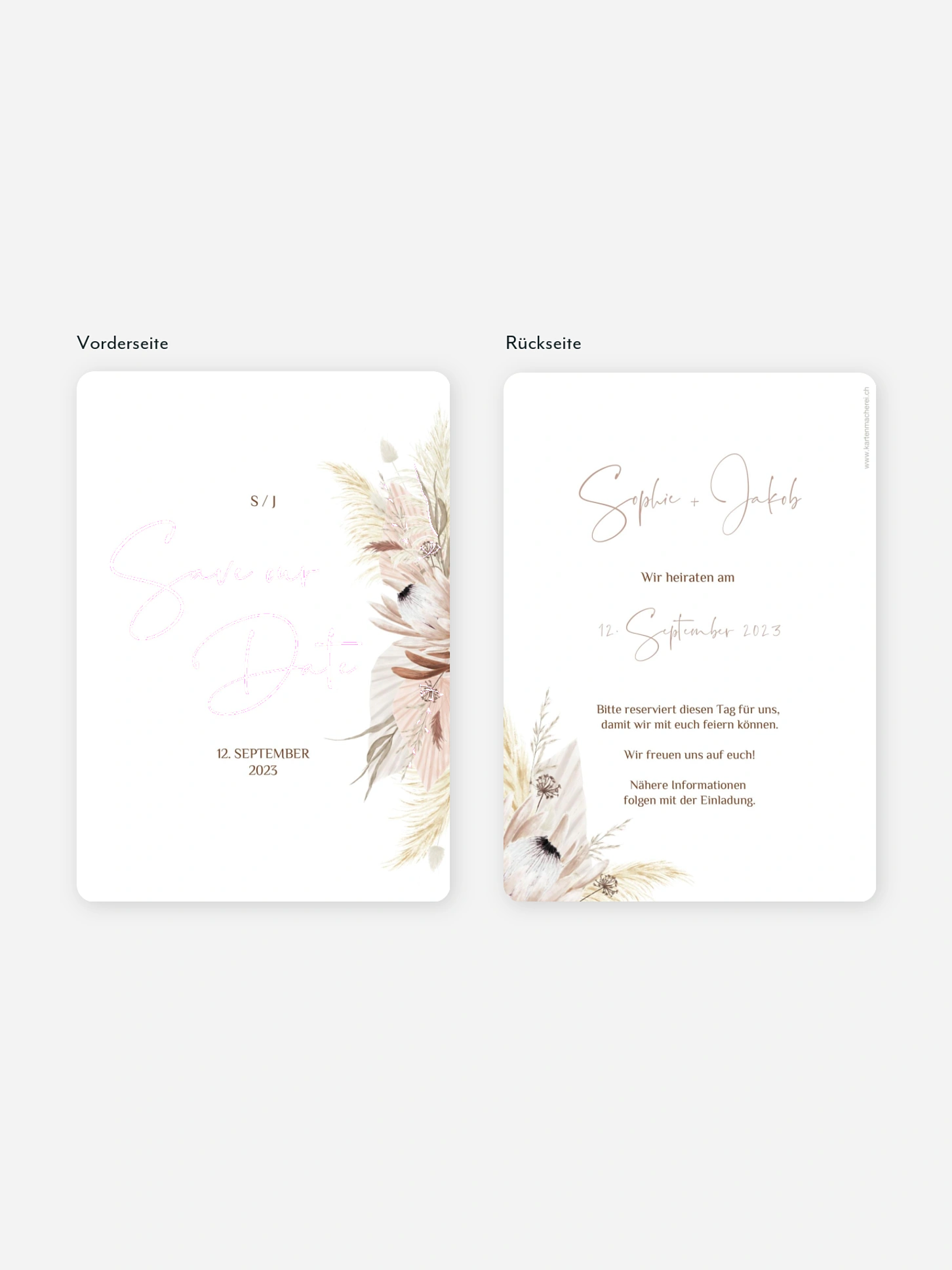 Save-the-Date Karte Dreams of Cotton