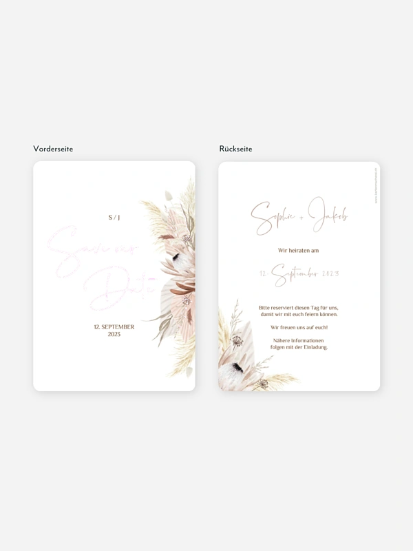 Save-the-Date Karte Dreams of Cotton