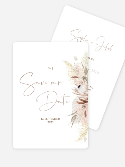 Save-the-Date Karte Dreams of Cotton