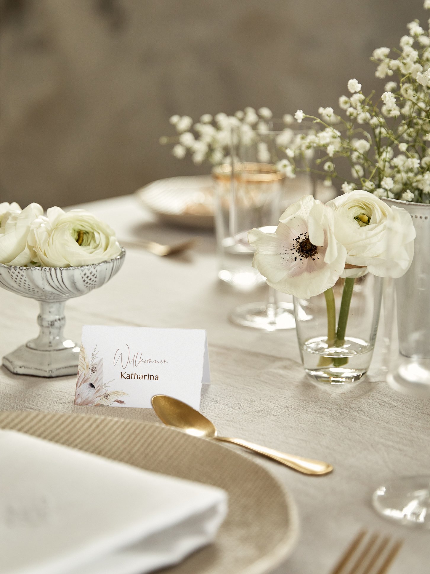 Tischkarte Hochzeit Dreams of Cotton
