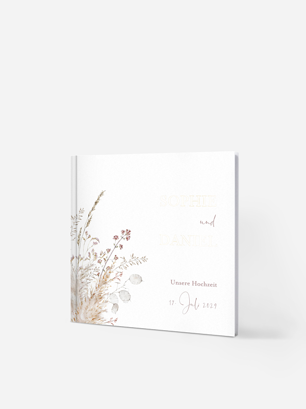 Gästebuch Soft Dried Bouquet