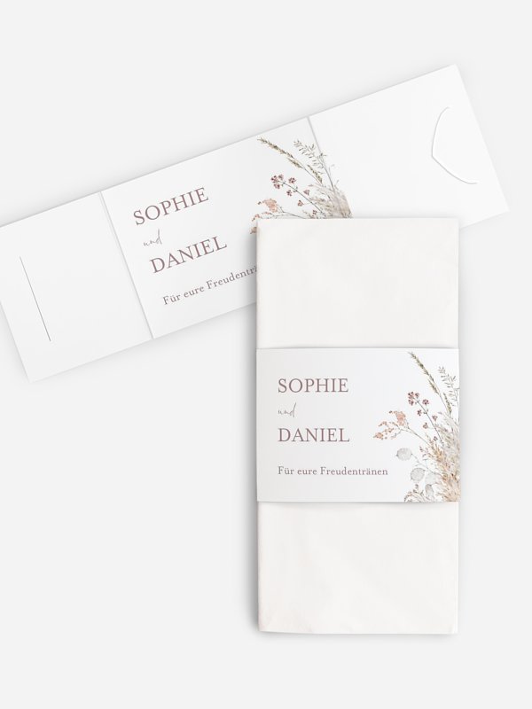 Freudentränen-Taschentücher Soft Dried Bouquet
