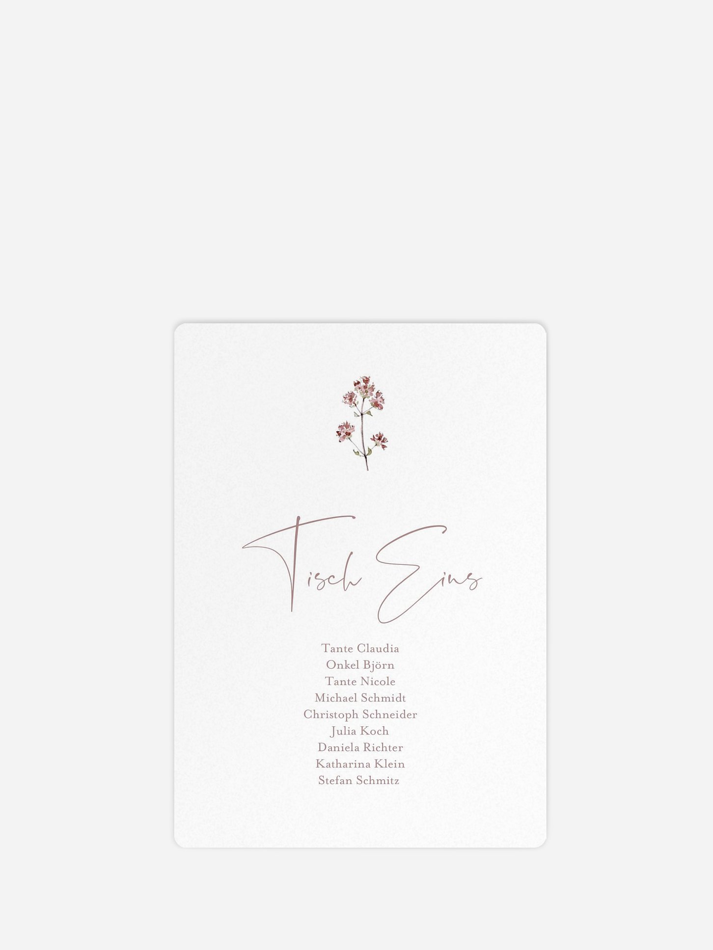 Sitzplan Kreativ Soft Dried Bouquet