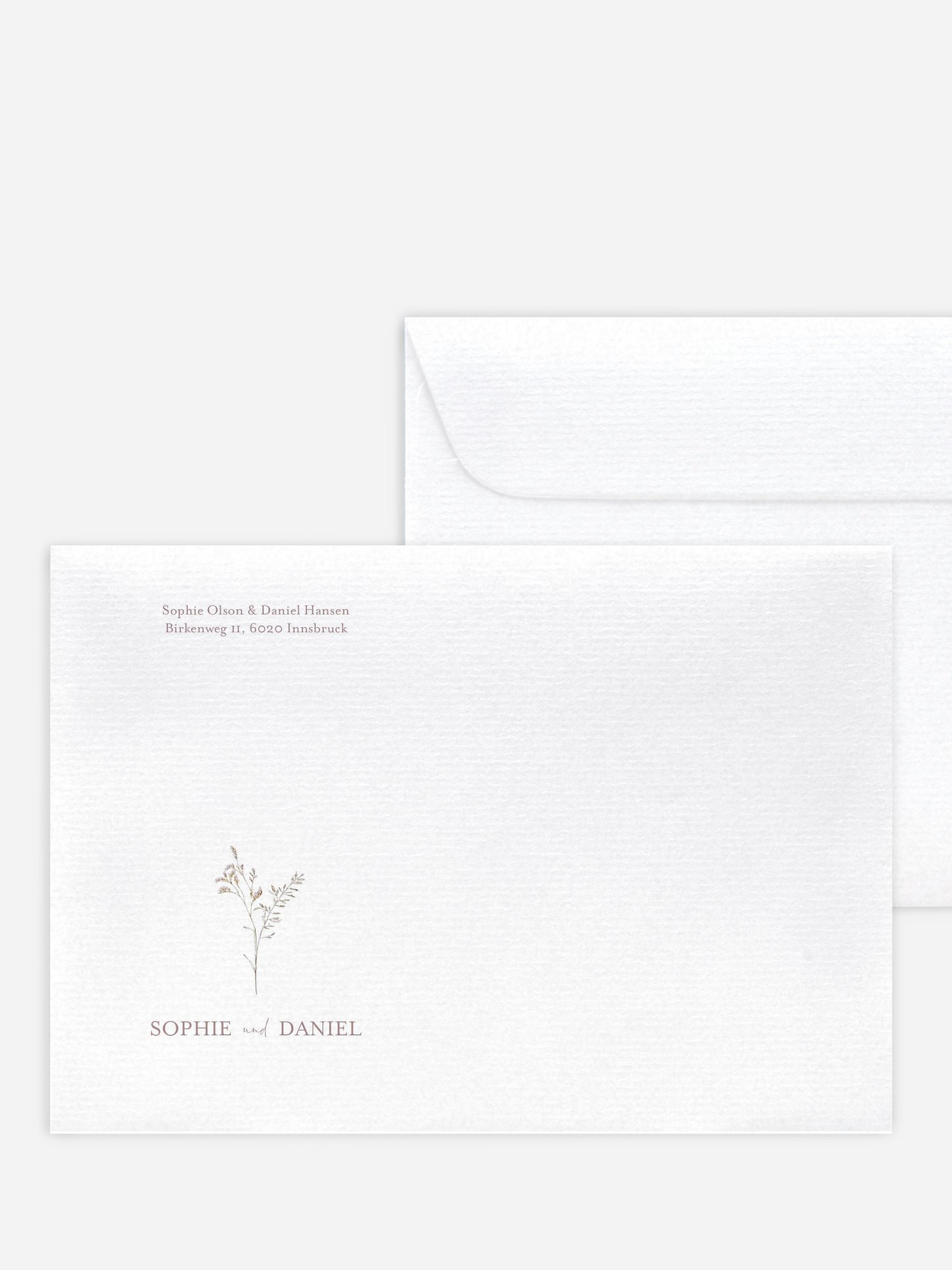 Briefumschlag mit Motiv Soft Dried Bouquet