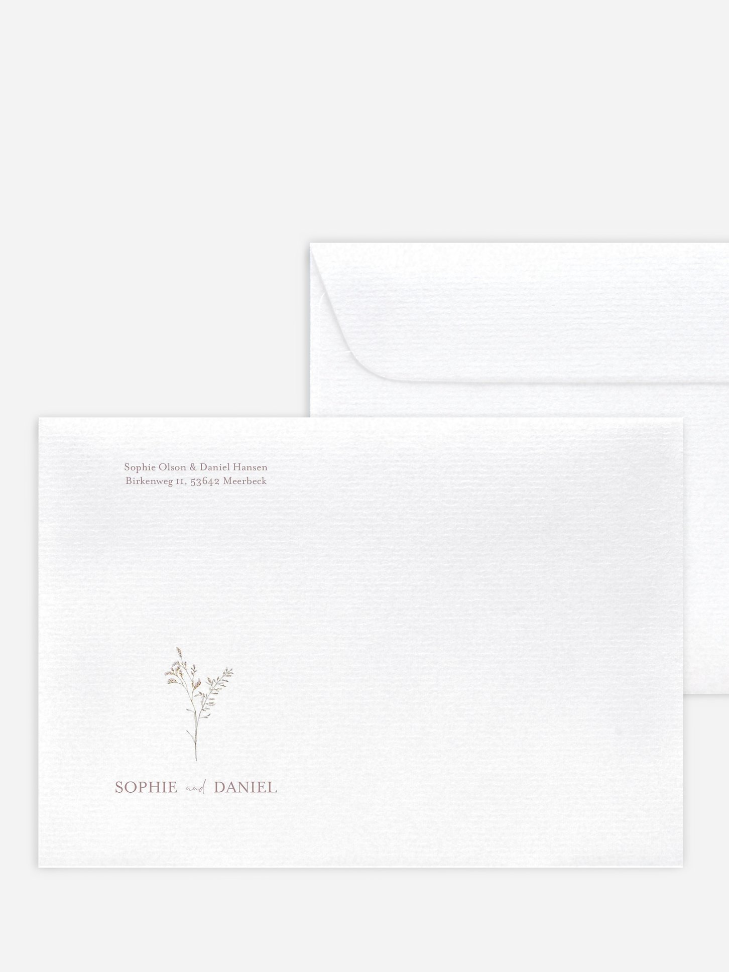 Briefumschlag mit Motiv Soft Dried Bouquet