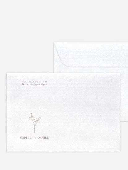 Briefumschlag mit Motiv Soft Dried Bouquet