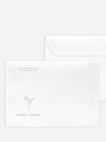 Briefumschlag mit Motiv Soft Dried Bouquet