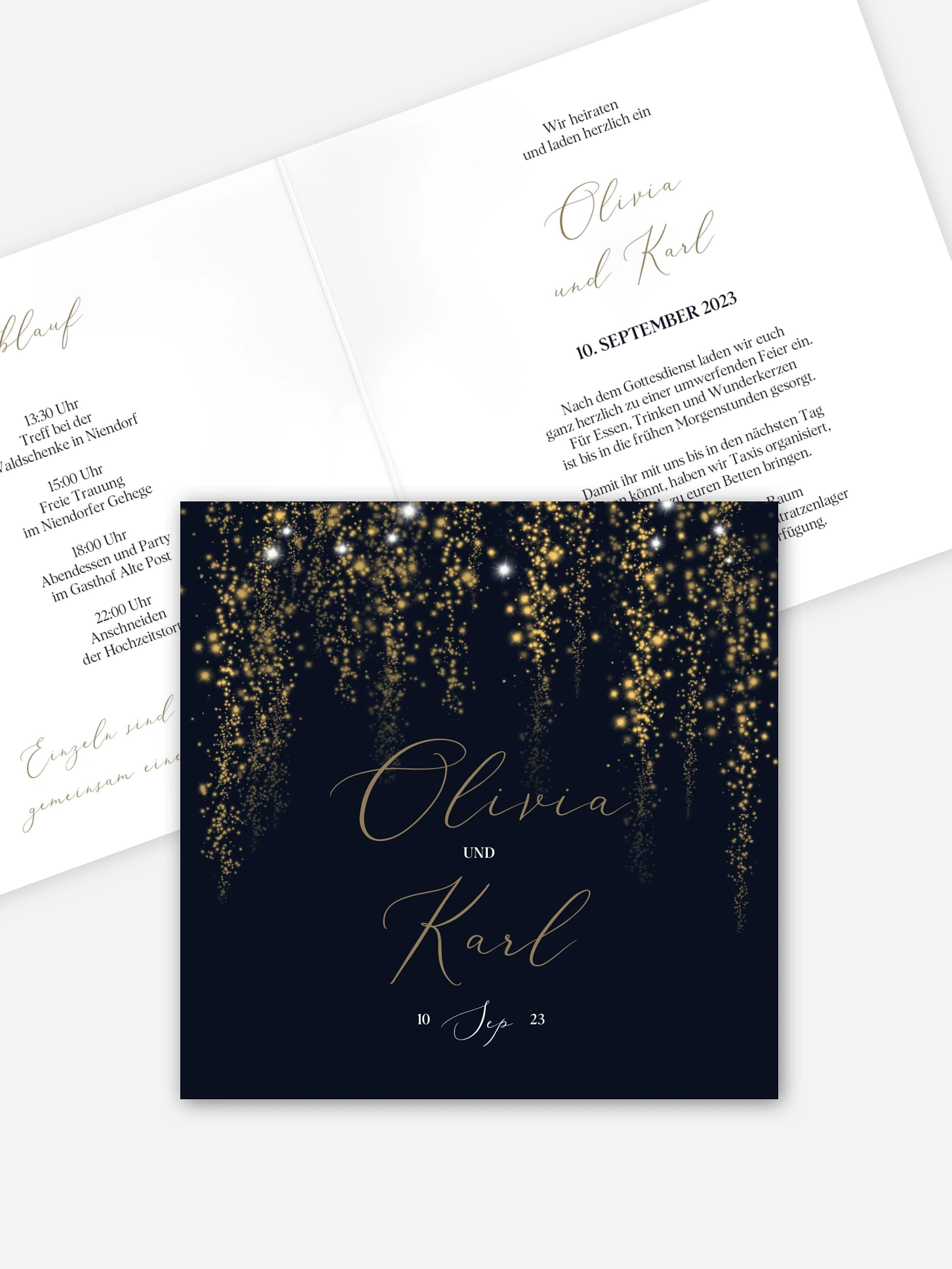 Hochzeitseinladung Twinkle Star