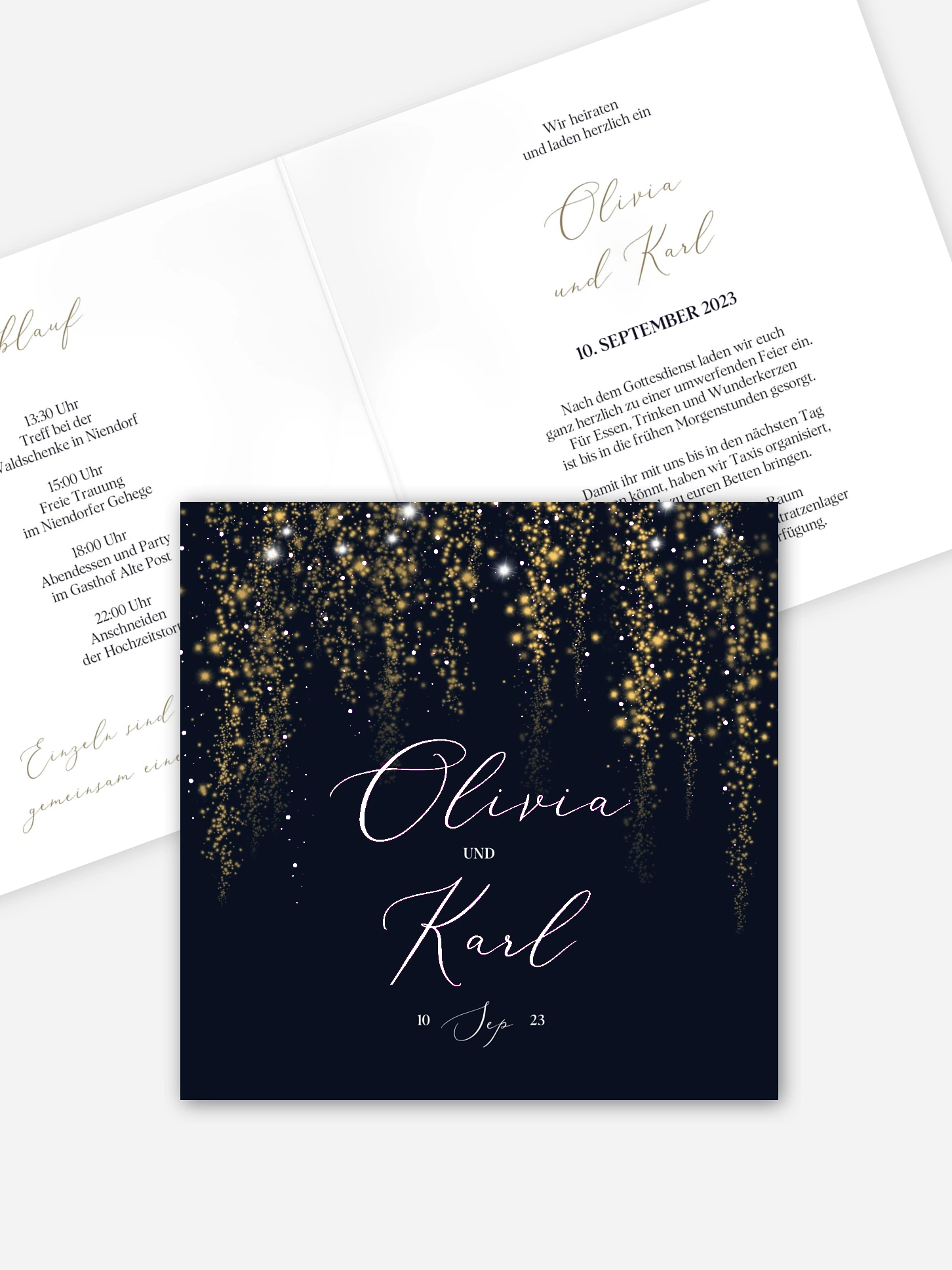 Hochzeitseinladung Twinkle Star