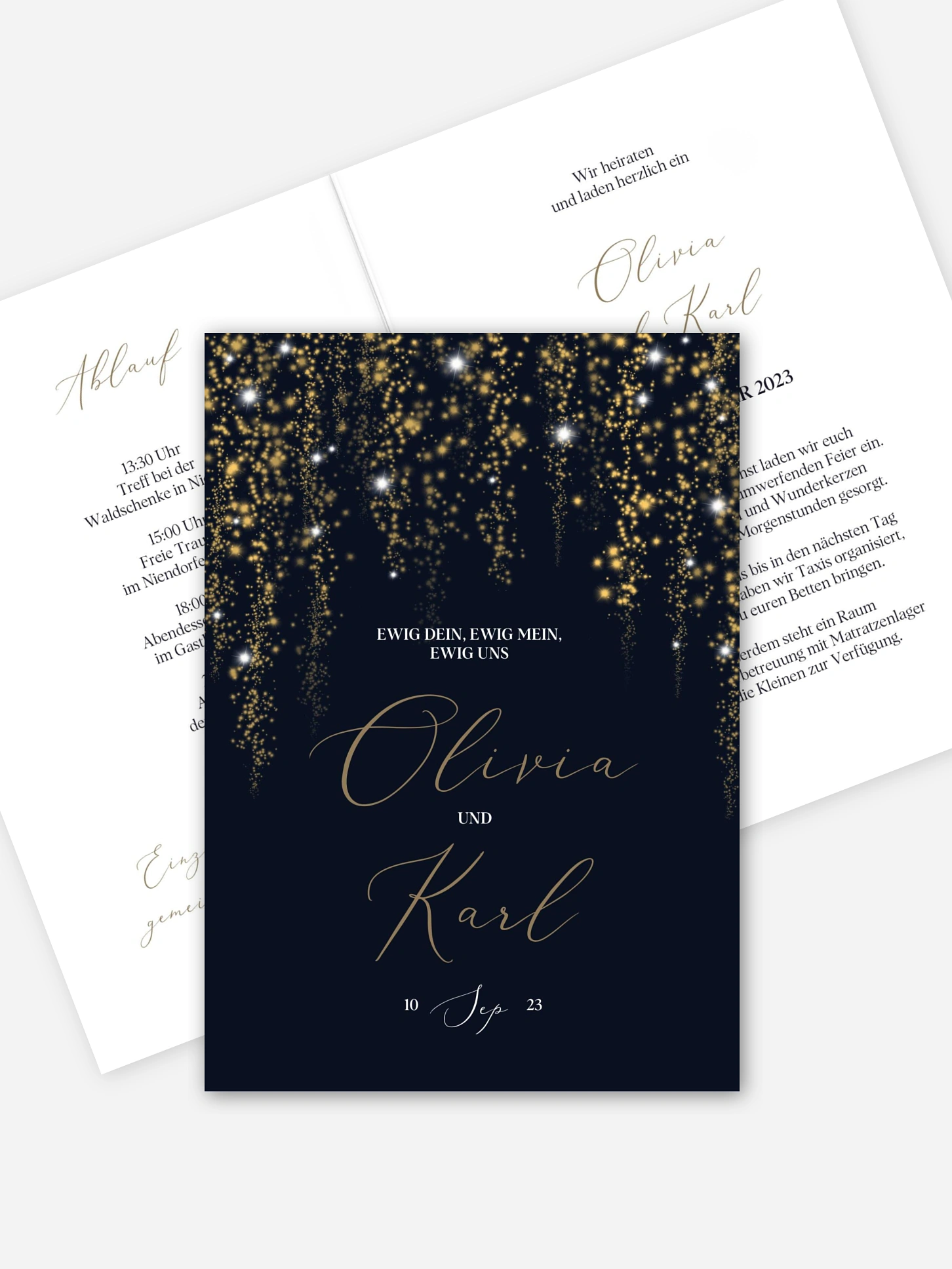 Hochzeitseinladung Twinkle Star