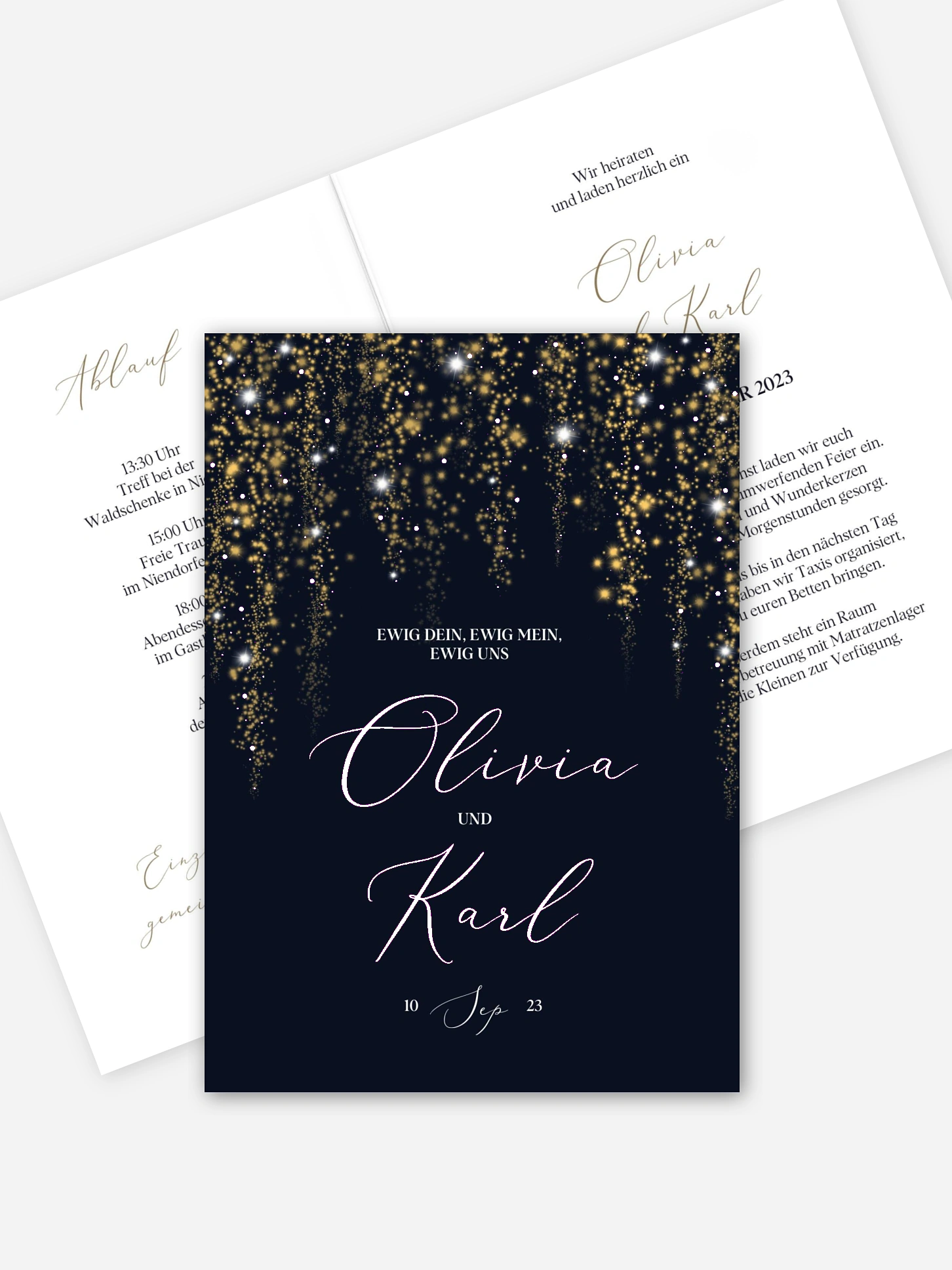Hochzeitseinladung Twinkle Star