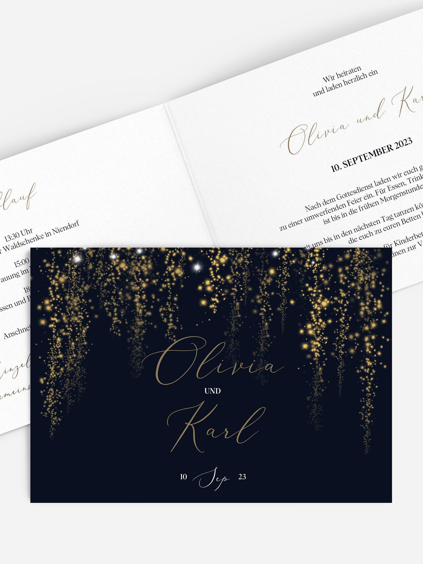 Hochzeitseinladung Twinkle Star