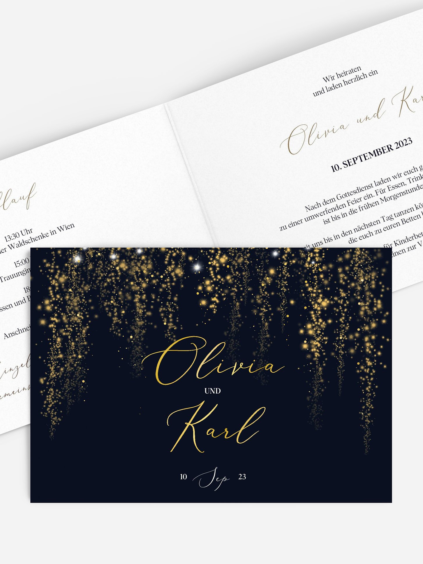 Hochzeitseinladung Twinkle Star