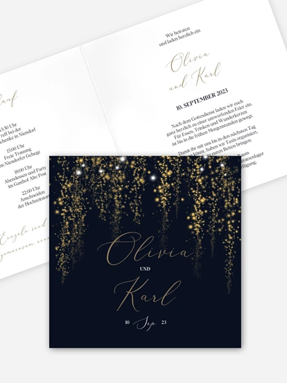 Hochzeitseinladung Twinkle Star