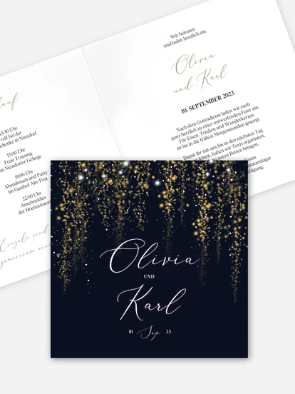 Hochzeitseinladung Twinkle Star
