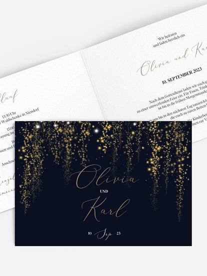 Hochzeitseinladung Twinkle Star